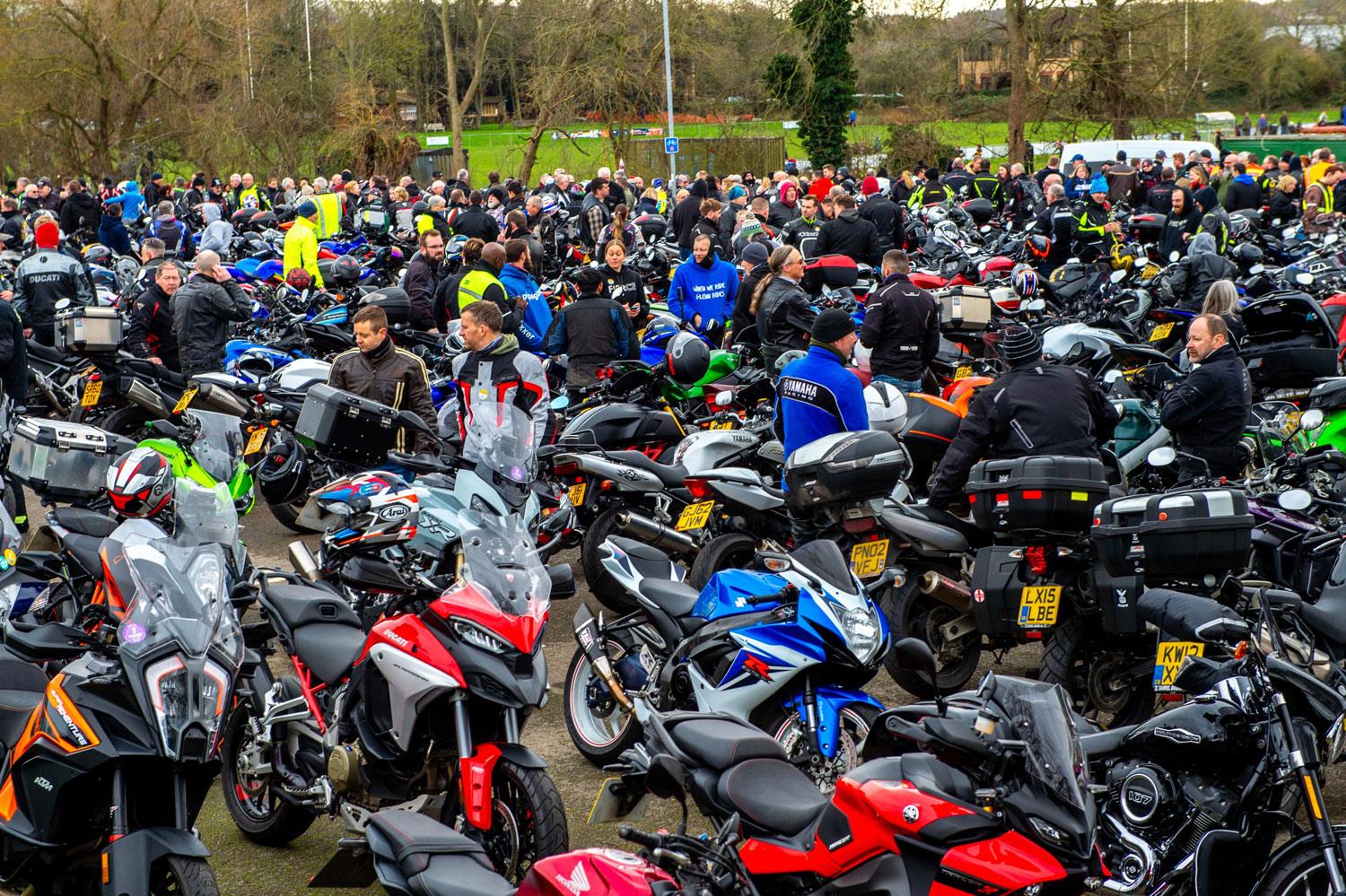 Over 800 bikers attend Northants Chilly Willy charity ride