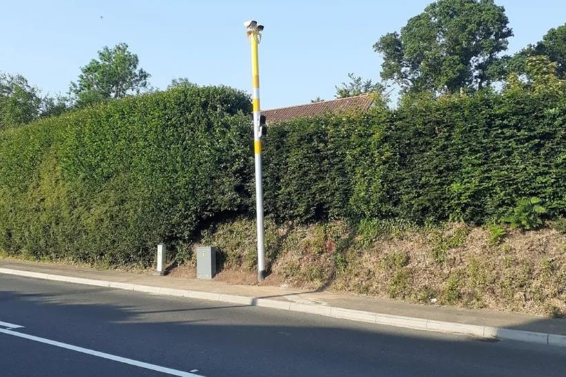 Bi-directional speed camera on Exmouth road