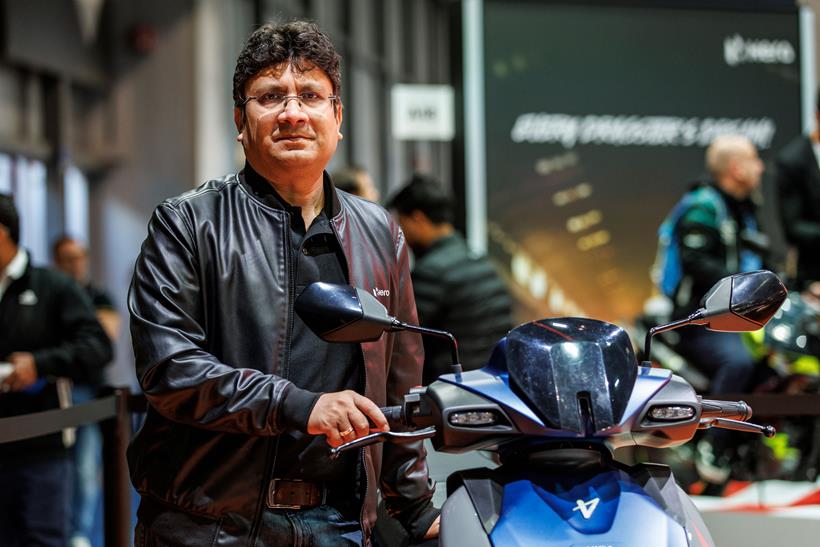 Niranjan Gupta with scooter