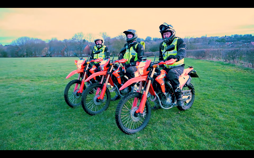 Police off-road motorcycle team