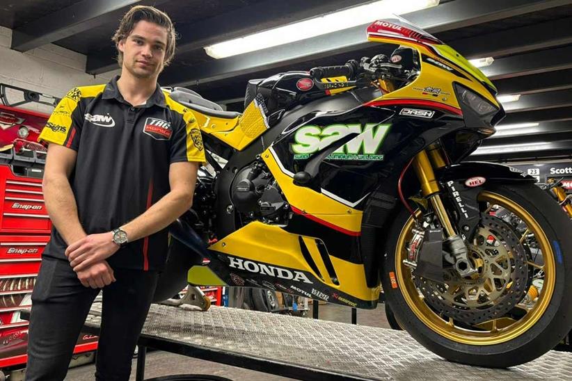 Jaimie van Sikkelerus with his TAG Racing Honda CBR1000RR-R SP Fireblade