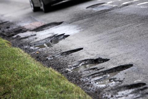 Potholes voted top hazard for bikers