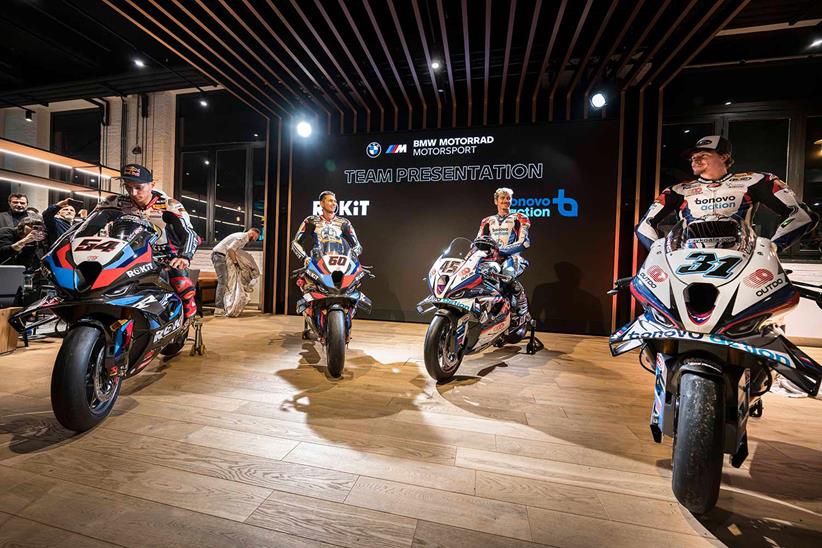 BMW's four WorldSBK factory riders - Toprak Razgatlioglu, Michael van der Mark, Scott Redding and Garrett Gerloff