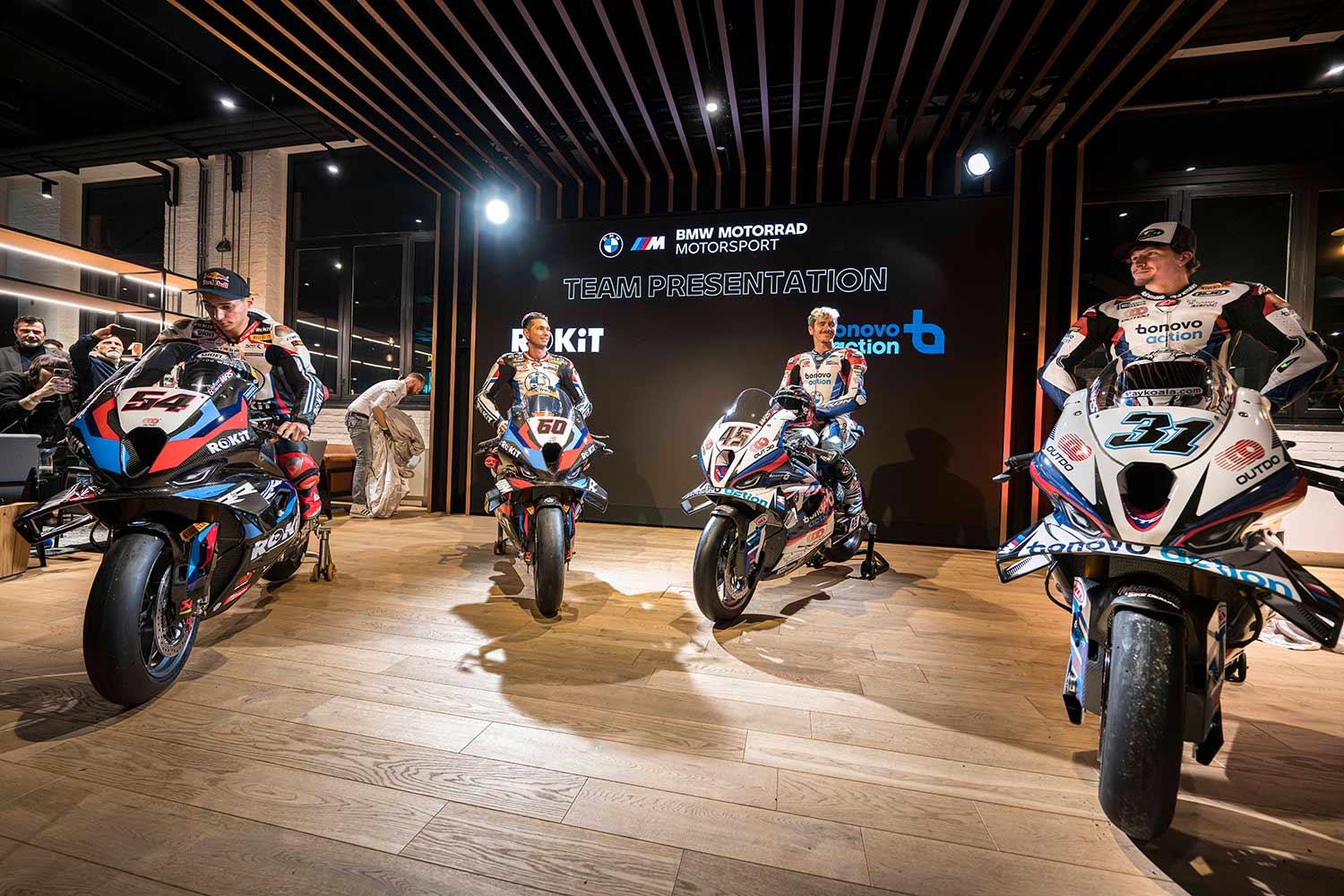 WSB: ROKiT BMW Motorrad And Bonovo Action BMW Unveil 2024 Liveries