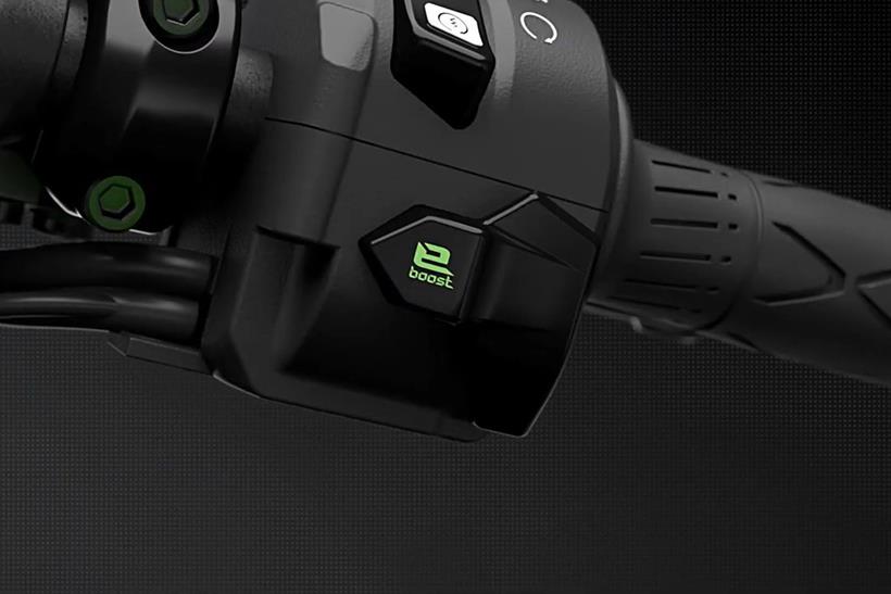 Kawasaki Ninja 7 Hybrid boost button