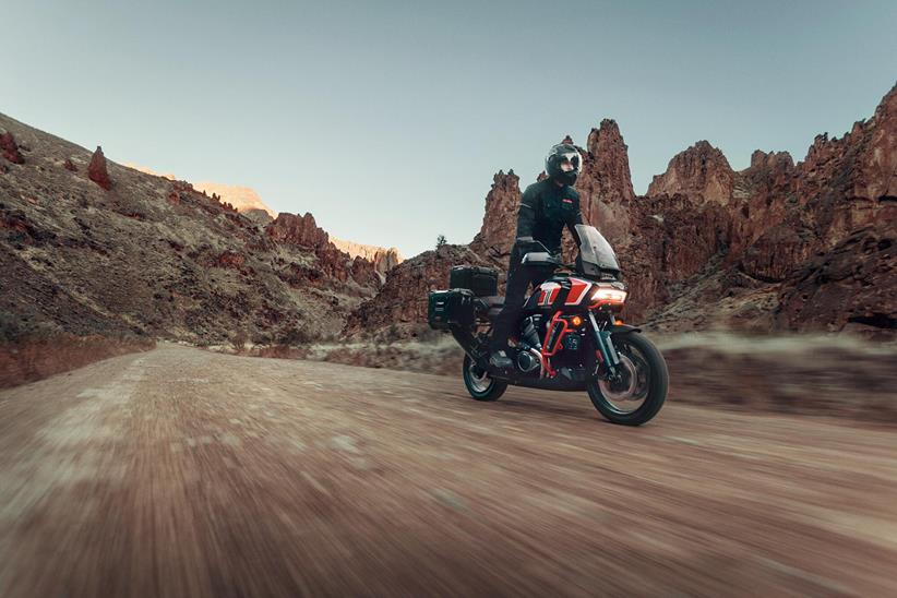 Harley-Davidson CVO Pan America ridden off-road