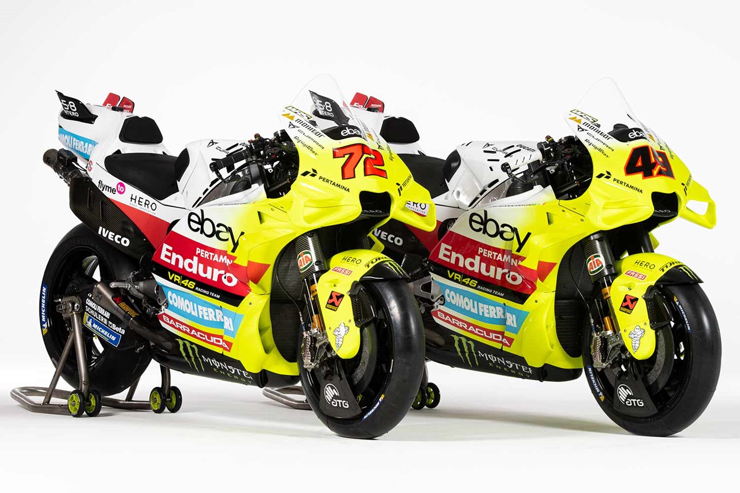 MotoGP Pertamina Enduro VR46 Racing reveal bright 2024 livery