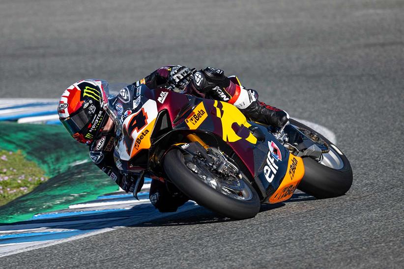 Sam Lowes was seventh onboard the Marc VDS Ducati in Jerez