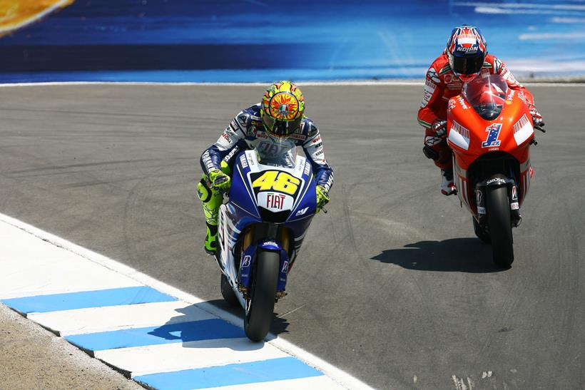 Rossi vs Stoner MotoGP battle