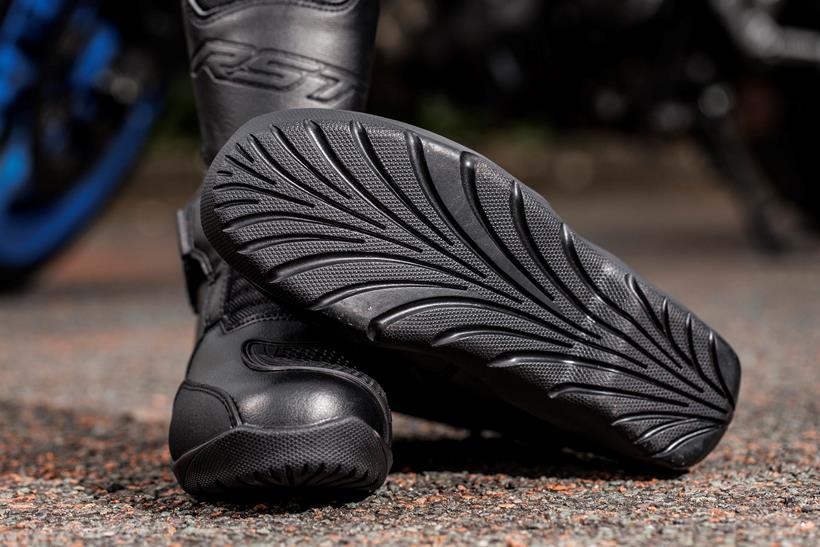 Close up of the soles on the RST Axiom CE Waterproof boots