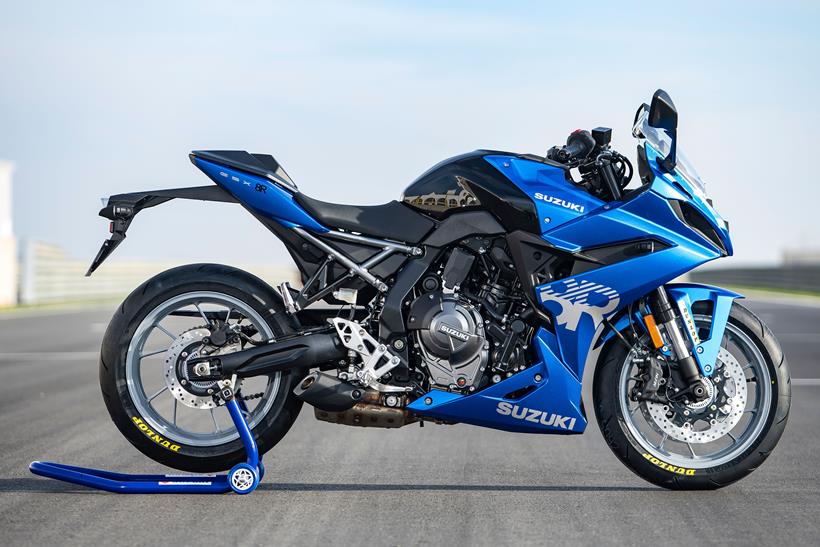 2024 Suzuki GSX-8R right side static on track