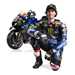 Alex Rins with his 2024 Monster Energy Yamaha M1