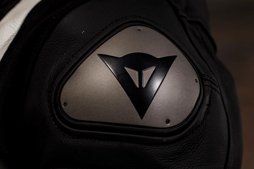 Shoulder pad on the Dainese Avro 4 Two-Piece Suit