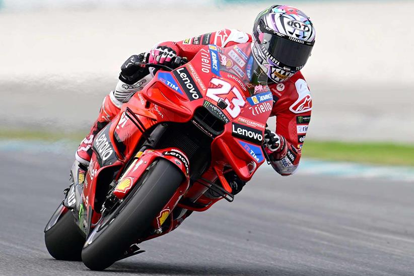 Enea Bastianini in action for Ducati at the MotoGP Sepang Test