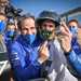 Davide Tardozzi celebrates with 2020 MotoGP World Champion Joan Mir