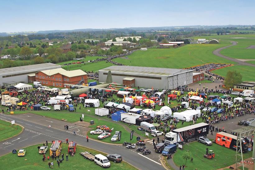 Bike4life festival aerial shot