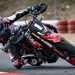 Ducati Hypermotard 698 Mono knee down on track