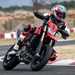Ducati Hypermotard 698 Mono left turn on track