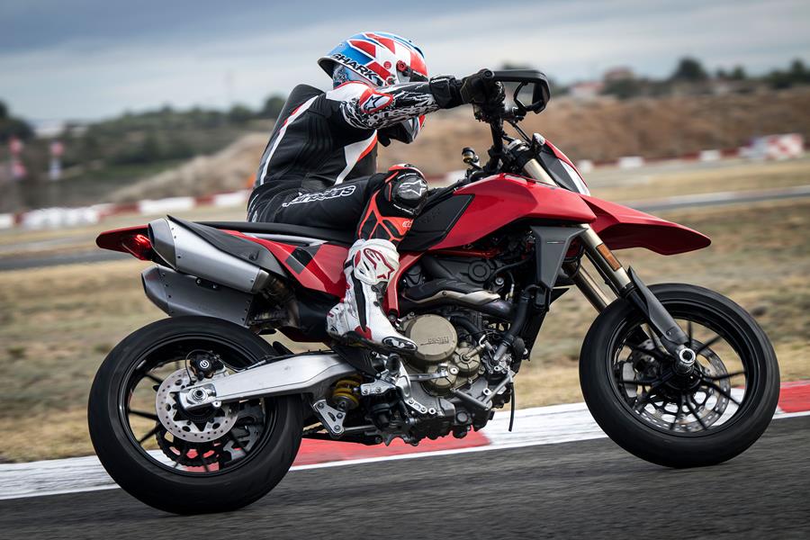 Ducati Hypermotard 698 Mono right side in action