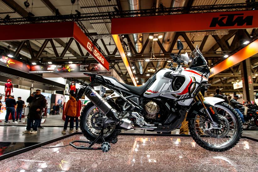 MV Agusta LXP on display stand