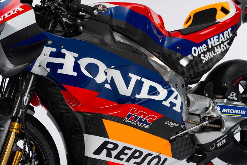 Red, blue and white of Honda takes centre stage