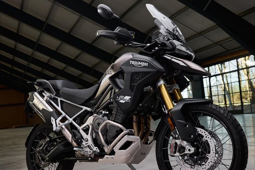 Side view of 2024 Triumph Tiger 1200 Rally Pro