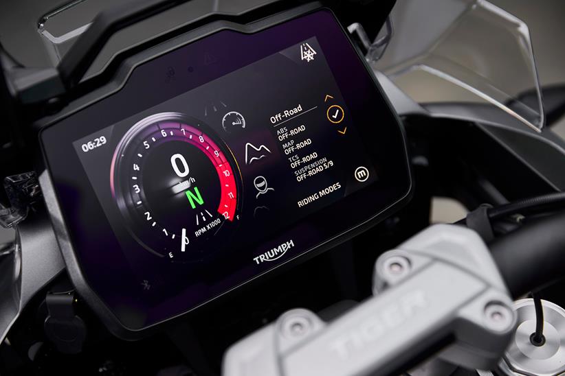 2024 Triumph Tiger 1200 TFT dash