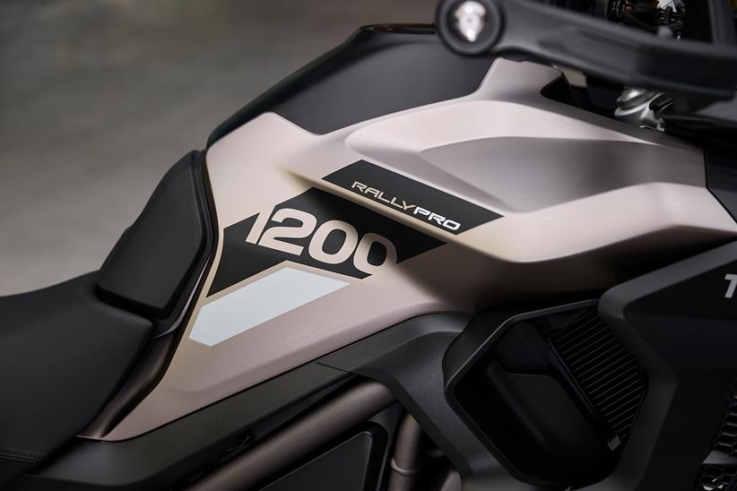 2024 Triumph Tiger 1200 Rally Pro tank logos