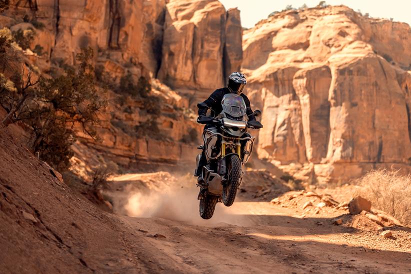 Jumping the 2024 Triumph Tiger 1200 Rally Pro