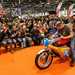 Allen Millyard starts his Honda Six replica at the Devitt MCN London Motorcycle Show 2024