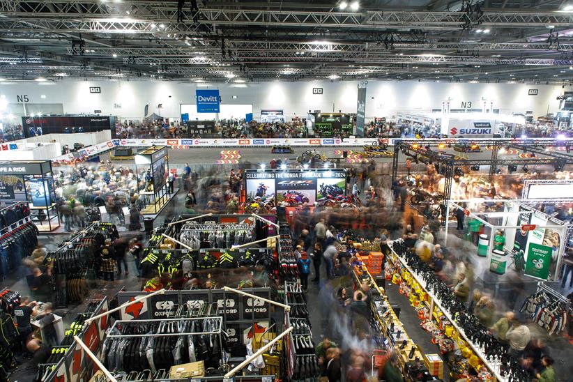 Devitt MCN London Motorcycle Show 2024 from above