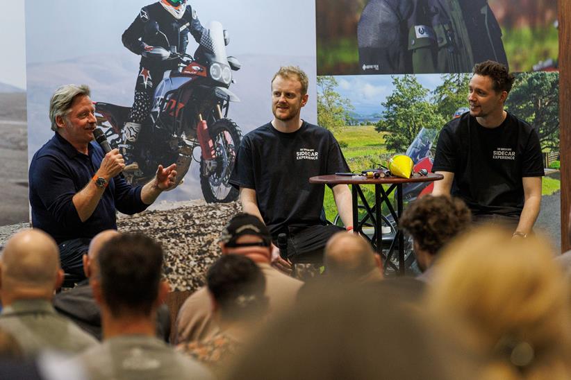 Charley Boorman Base Camp at the Devitt MCN London Motorcycle Show 2024