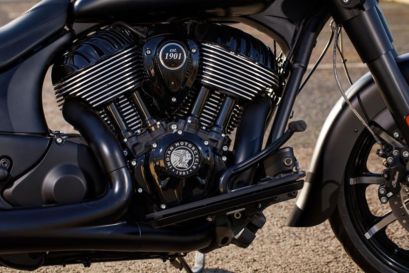 Indian Springfield Dark Horse V-Twin engine
