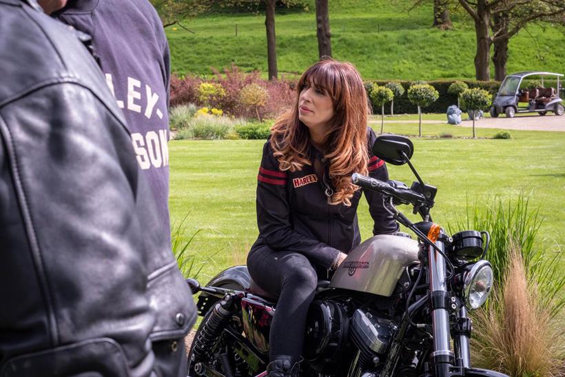 Yorkshire Ride 'Owt attendee sat on her bike