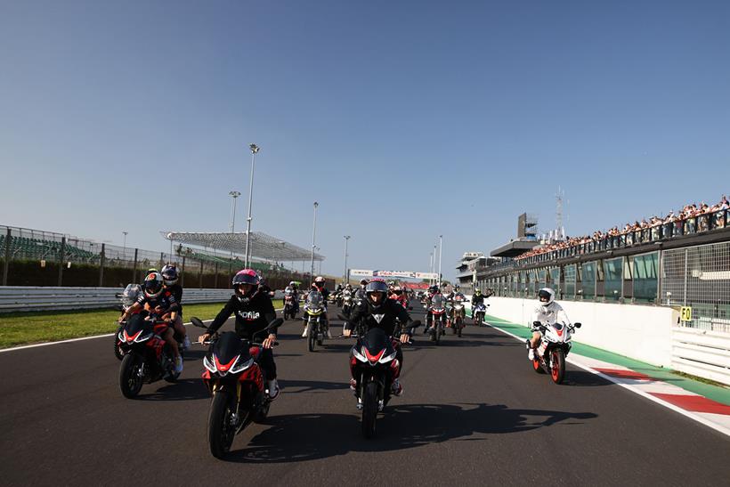 Group ride at Misano World Circuit