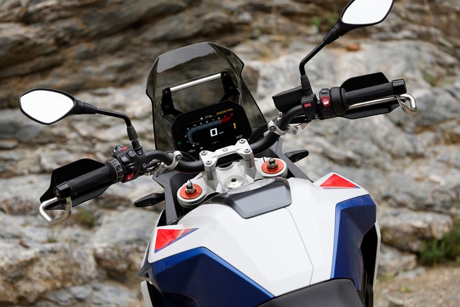 BMW F900GS tank and cockpit view