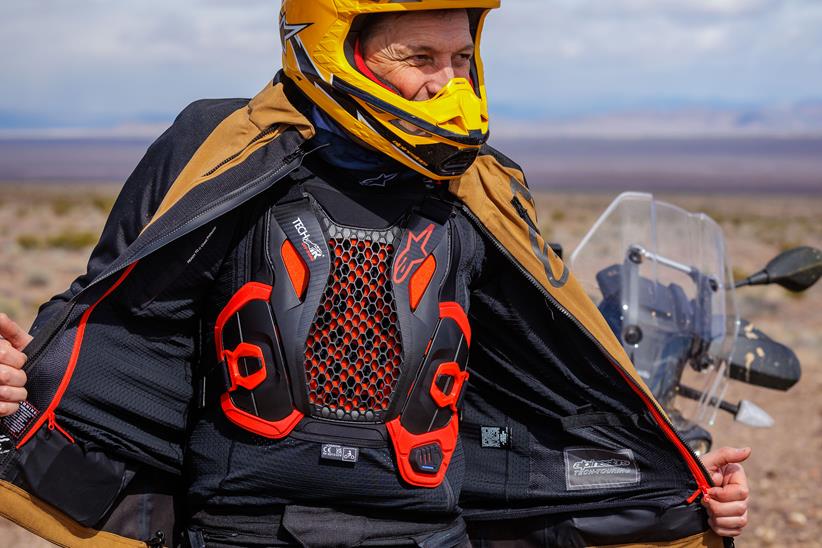 Alpinestars Air-Tech Off-Road worn by rider under jacket