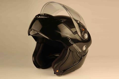 Lazer Monaco carbon-fibre flip-up helmet