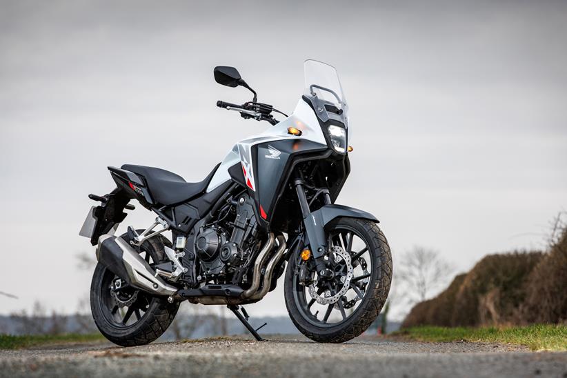 2024 Honda NX500 static shot on side stand