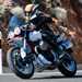 2024 Moto Guzzi V85 TT left side action from the launch