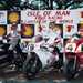 Top three competitors and their bikes at the 1992 Senior TT race