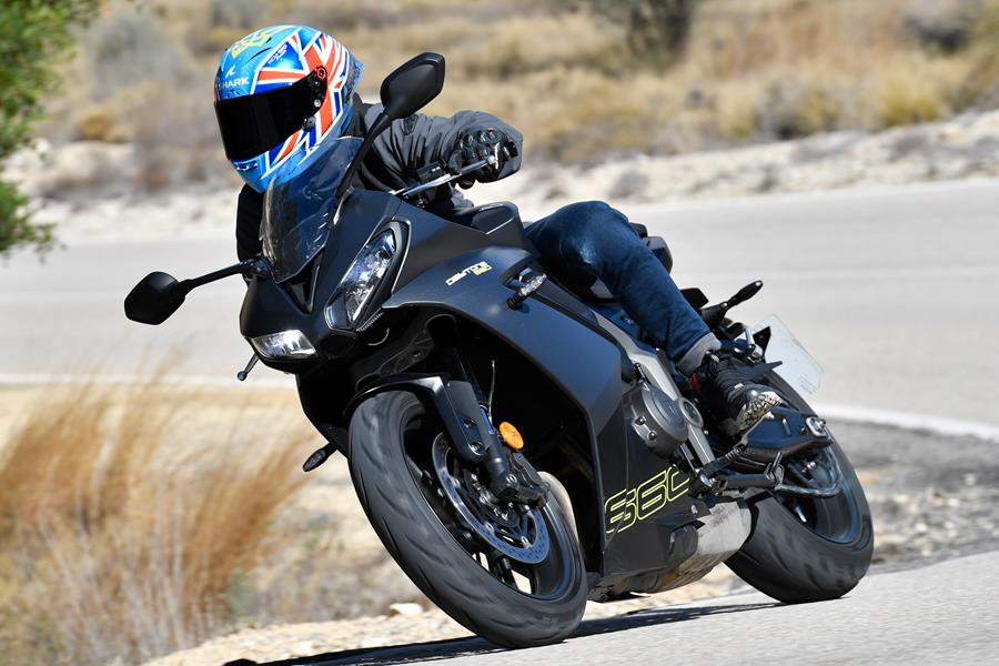 Triumph Daytona 660 ridden on the road