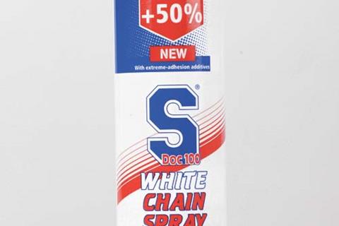 Chain lube review: sDoc100 White Chain Spray