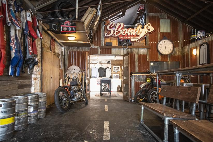 S-Bomb workshop and café interior