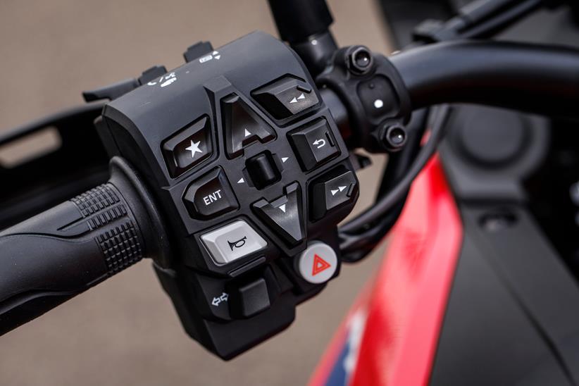 2024 Honda Africa Twin left-hand switchgear