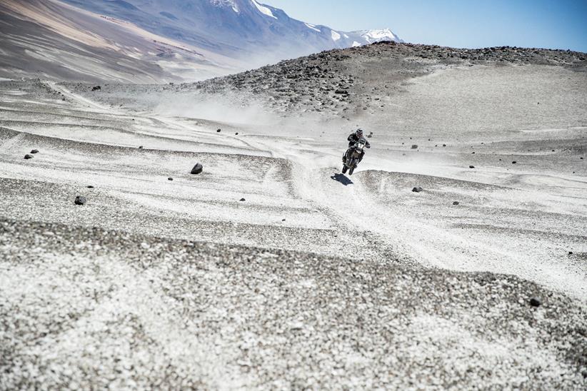 Moonlike landscape of the high Andes