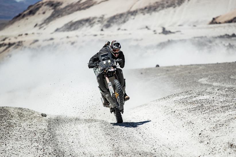 Pol Tarrés showing off a charging wheelie