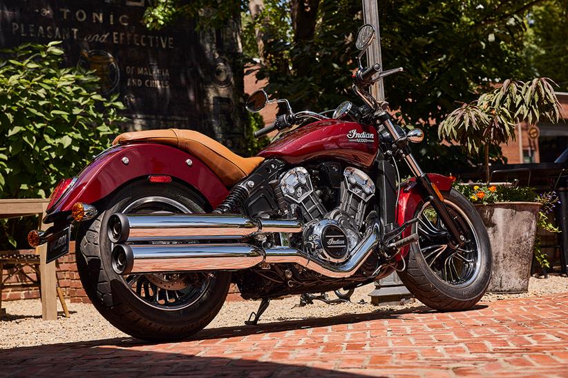 A side view of the standard Indian Scout