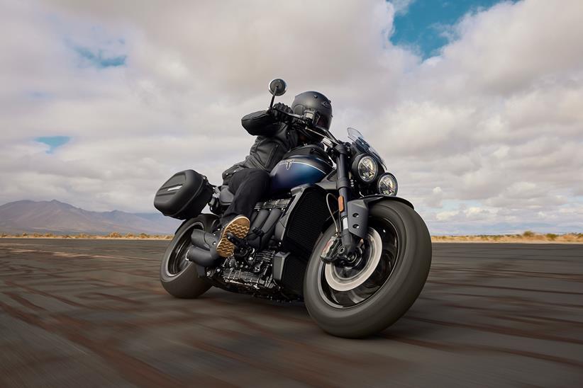 Cornering on the 2024 Triumph Rocket 3 GT