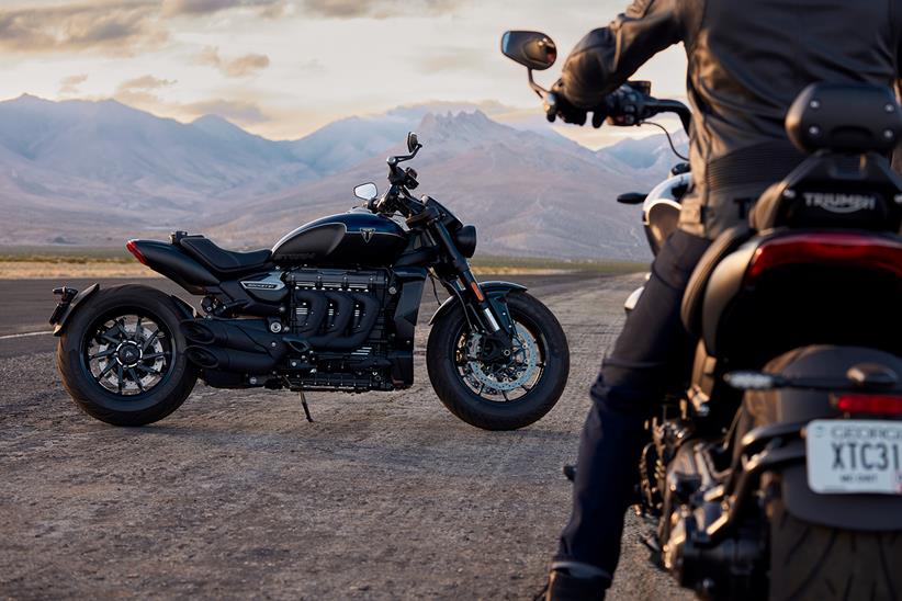 A side view of the 2024 Triumph Rocket 3 R